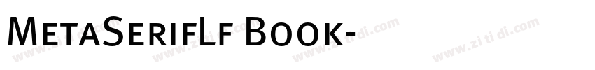 MetaSerifLf Book字体转换